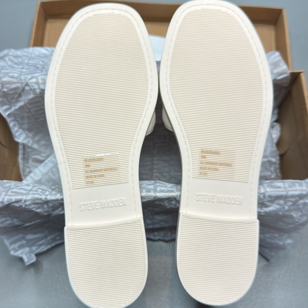 Steve Madden Women's Jellie Jelly Slide Sandals - Bone - Picture 9 of 10